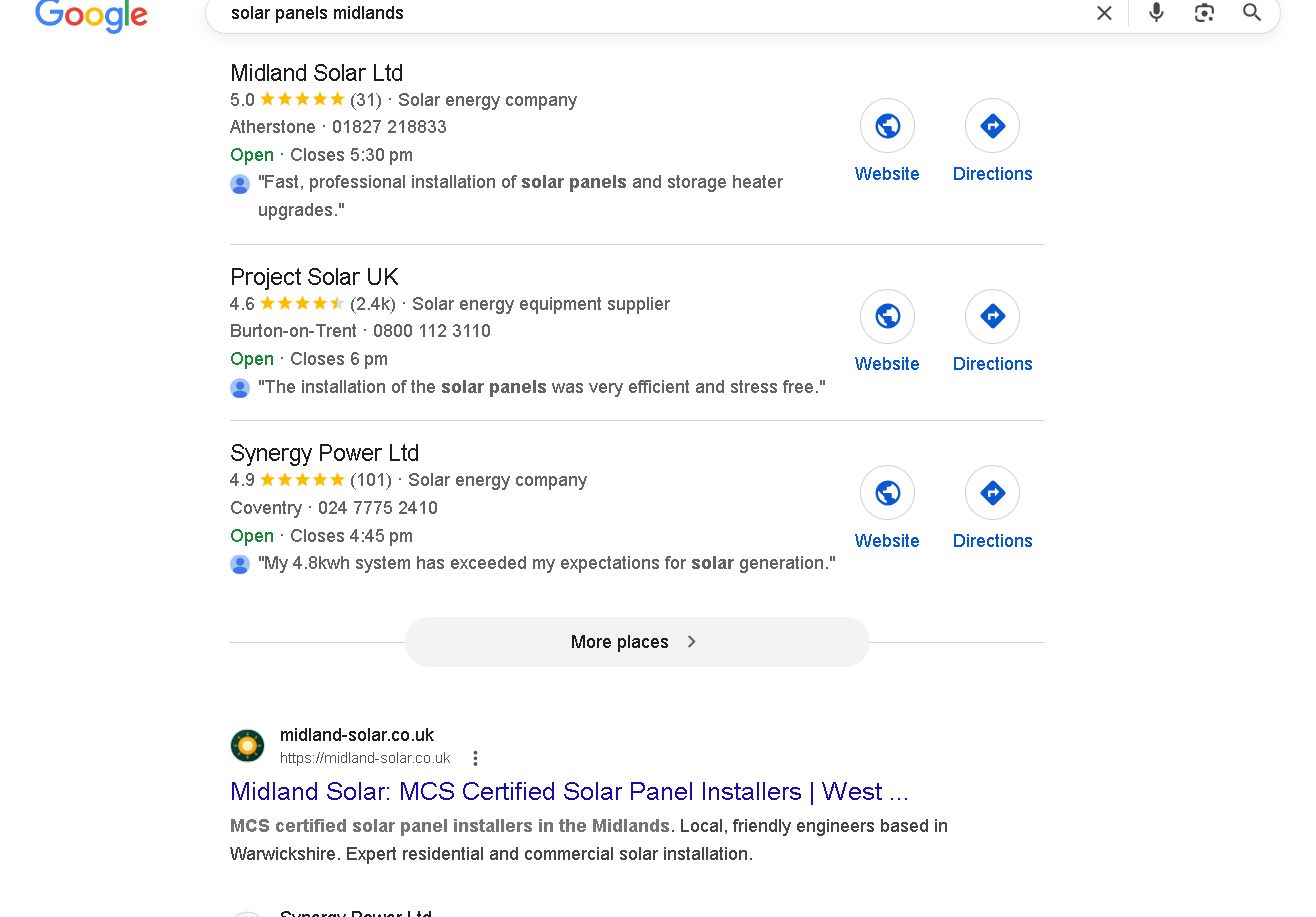 David vs Goliath Local Pack Victory